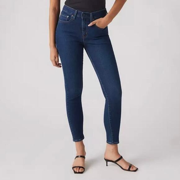 Levi's 721 High Rise Skinny Jeans Nondistressed Blue Denim size 28 W28 L30 Levis - Picture 1 of 7